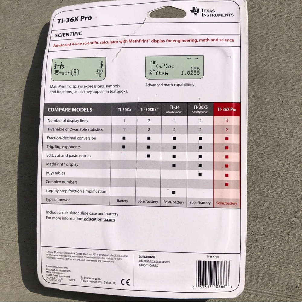 Texas Instruments Calculator - Picture 2 of 2